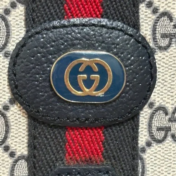 Vintage 1980s Gucci Accessory Collection Coated GG Supreme Camera Bag Crossbody - Picture 15 of 16